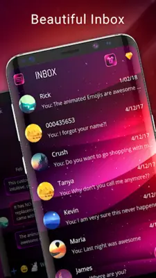 Color SMS to customise chat android App screenshot 3